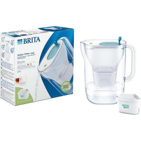 Jarra con filtro de agua BRITA Style + filtro de agua MAXTRA PRO 1051124 (filtros PFAS)