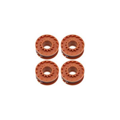 4er-Pack Trimmerfadenspulen – 40,4 x 17,5 mm – Kompatibel mit Titan 18V Trimmer – Länge: 2,5 m – Fadendurchmesser: 1,5 mm (1/5)