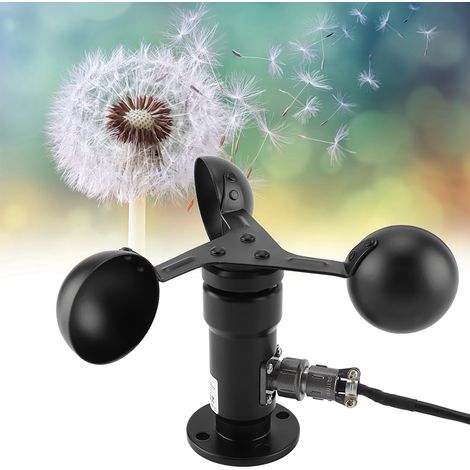 0-5V Windgeschwindigkeitssensor aus Aluminiumlegierung, Anemometer mit drei Schalen, Windgeschwindigkeitsdetektor (1/5)