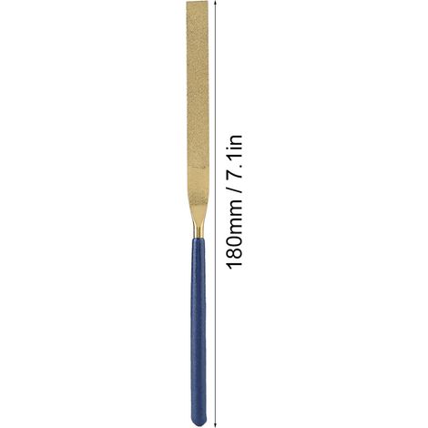Set mit 10 extrem widerstandsfähigen Diamantfeilen (5 x 180 mm) – Flachfeilen (1/5)