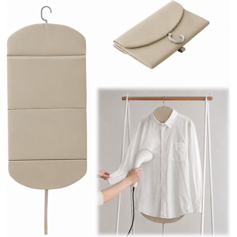Tapis de repassage - Base de repassage pliable pour table, Porte, portant à vêtements, adaptée au fer à vapeur, tapis antidérapant pour vêtements, accessoire pratique pour la maison et les voyages, Ka (1/5)