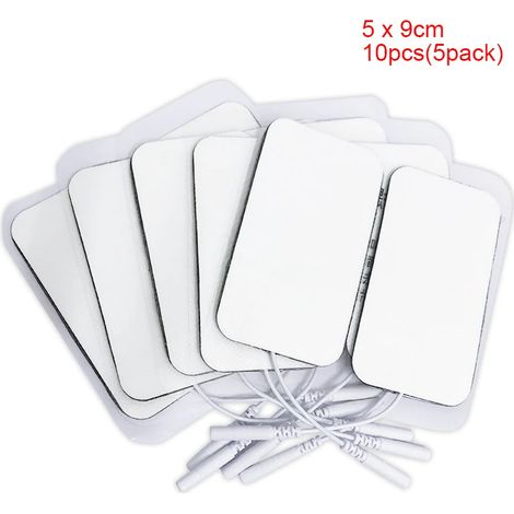 10/20 électrodes de stimulation musculaire en gel, tissu non tissé, coussinets de rechange auto-adhésifs pour appareil de thérapie numérique TENS05204