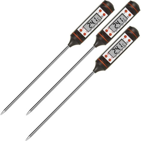 Thermomètre/sonde alimentaire, longueur de la sonde 15 cm, plage de température -50°C à +300°C., précision 0,1°C, GB178, 3 pcs. (1/5)