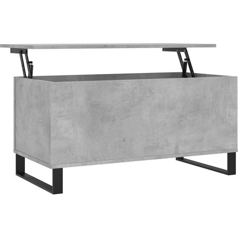 Maison Exclusive - Tavolino Salotto Grigio Cemento 90x44,5x45 cm Legno Multistrato