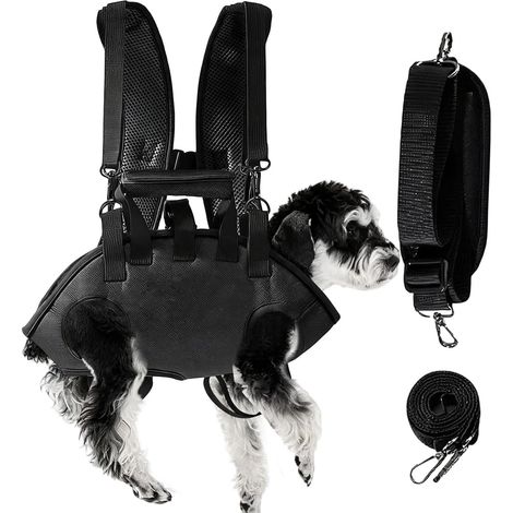 Sac à dos réglable pour chien avec corde de traction de 1,5 m (1/5)