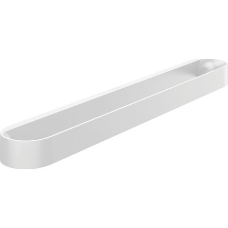 Hansgrohe – Porte-serviettes blanc mat 581mm – Fixation dissimulée – Charge max 6kg – Pour faïences, verre, métal – 27926700 (1/4)