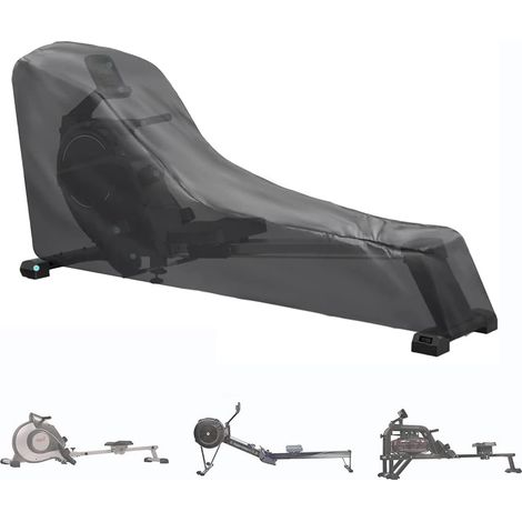 Wasserdichte und staubdichte Oxford-Rudergeräteabdeckung, faltbare Schutzhülle für Fitnessgeräte zur Aufbewahrung und zum Transport (95" L x 24" B x 40" H)