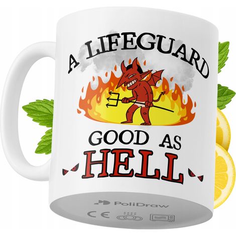 Taza de café/té divertida con diseño de texto humorístico para socorristas. Taza ideal para cumpleaños, santos, días festivos y ocasiones especiales. Color blanco, 330 ml. (1/5)