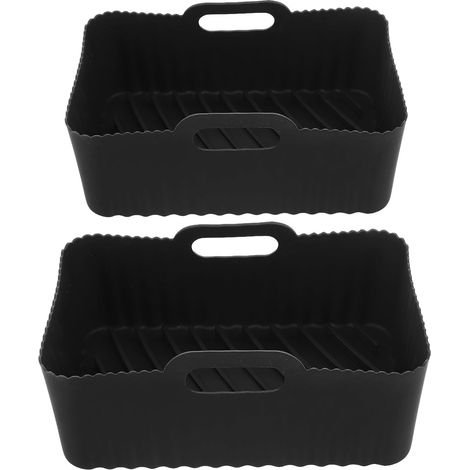 Lot de 2 tapis cuisson en silicone pour friteuse à air Lurrose (1/5)