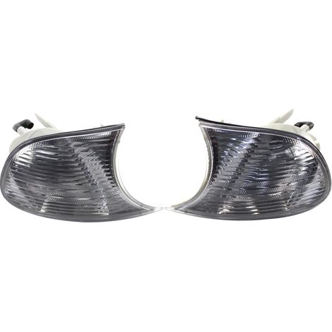 paire de feux de virage à lentille transparente blanche 63126904307 63126904308, gauche et droite, de remplacement pour BMW Série 3 E46 1998-2001 (1/5)
