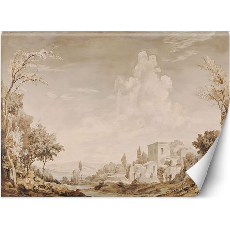 Fototapete Landschaft in Sepia 200x140 cm (1/5)
