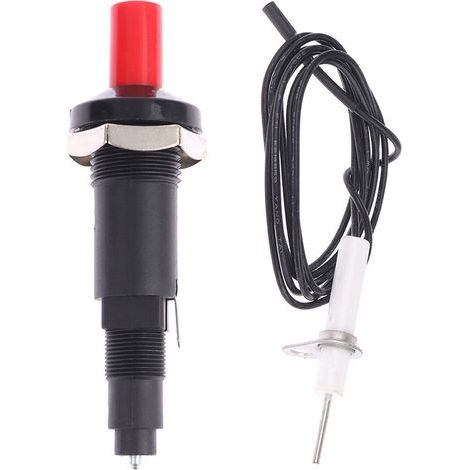 Allumage Piézo , Allumeur Piézo, Allumeur à Bouton Poussoir, Professionnel PP Plastique Allumeur Piezo d'étinc Avec 1 m Cable pour Foyer Au Gaz, Allumeur, Briquet Cuisine En Cér (1/5)