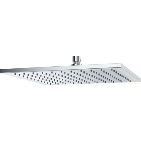 A-QA Tellerkopfbrause eckig 300 mm flache Ausführung chrom (1/3)