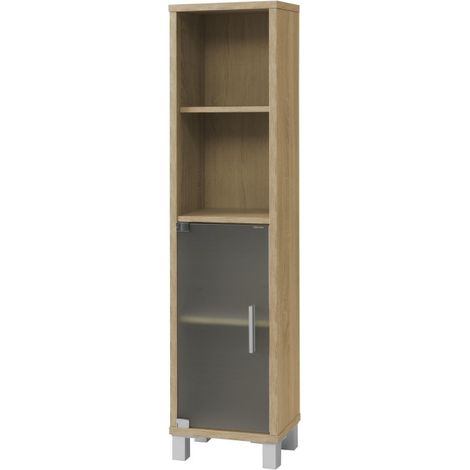 Gala 8902 TOPKIT Etagère de salle de bains TOPKIT Meuble de salle de bains Colonne étroite Dimensions : 139x33x23 cm Chêne (1/5)