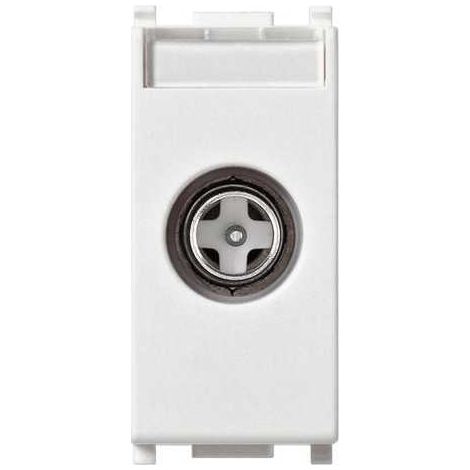 14300.01 Prise Coaxiale TV-Rd-Sat Directe Blanc Mat