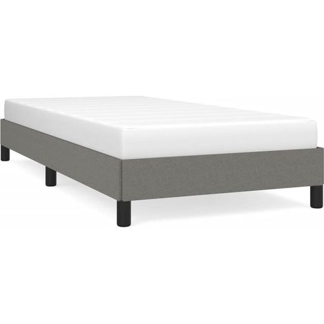 Maison Exclusive - Estructura de cama sin colchón tela gris oscur (1/5)