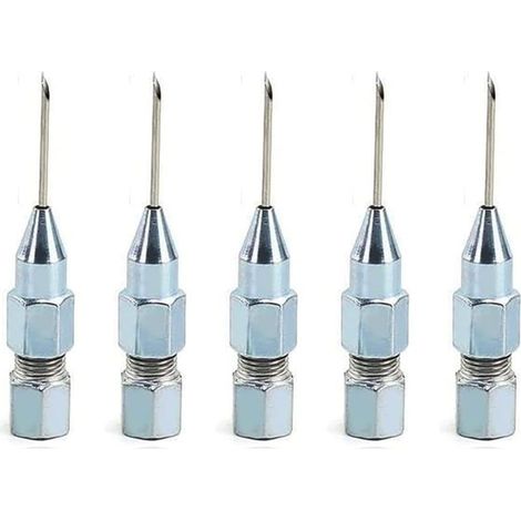 5-piece grease gun needle tip nozzle, grease injector needle for lubrication in tight-fitting sealed bearings and universal joints (1/5)