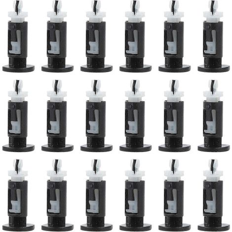 40 clips de fixation pour ventilateur de refroidissement CPU avec vis de pression, compatibles avec les sockets 775.-3.50X1.00X1.00CM-Black