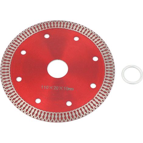 Disque diamanté pour coupe céramique et microlite - Lame 110x20x10mm