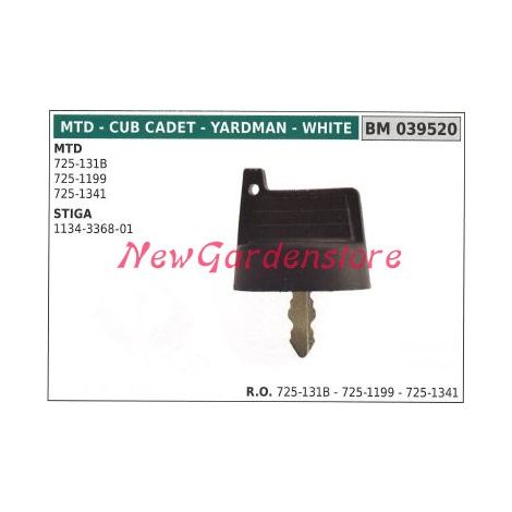 Llave del interruptor de encendido mtd 725-131b stiga 1134-3368-01 039520
