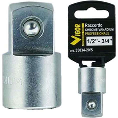 Raccordi Vigor 1/2"F-3/4"M Acciaio Al Carbonio Conf.5Pz