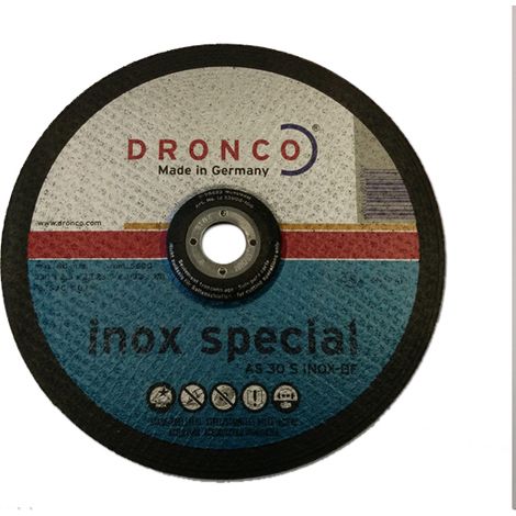 Disque 230x2.5 AS30S inox spécial Dronco