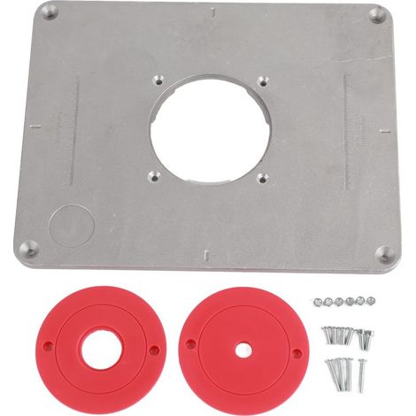 Plate insertion and ring insertion for Table of router, DIY, 300mm X 235mm X 9.5mm, work of the wood (1/5)