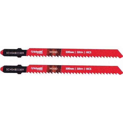 T-förmiges Sägeblatt (T) für Stichsägen für Holz, 100 mm, 10 Zähne pro Zoll, HCS Schmitt (1/5)