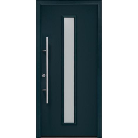 Hörmann Ecostar Haustür "ISOPRO Secur IPS 020S", anthrazitgrau (RAL 7016), 110 x 210 cm (B x H), DIN Links