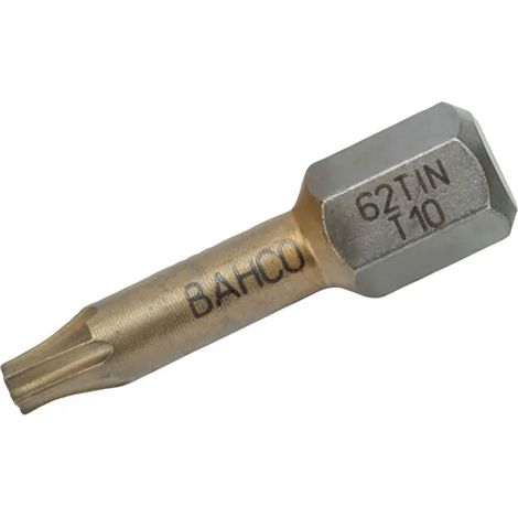 Punte Torx Bahco torx bits t25 rivestimento titanio zona torsione