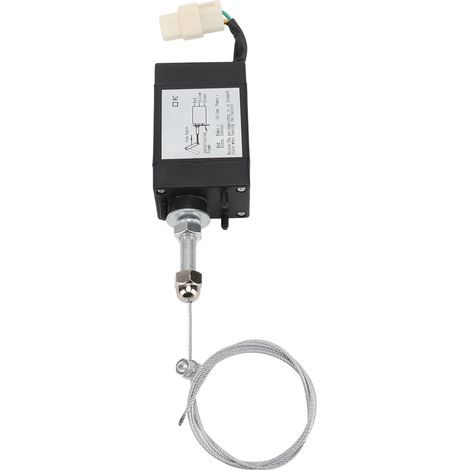 Électrovanne de coupure de carburant 12V pour moteur diesel, vanne d'arrêt d'urgence générateur (1/5)