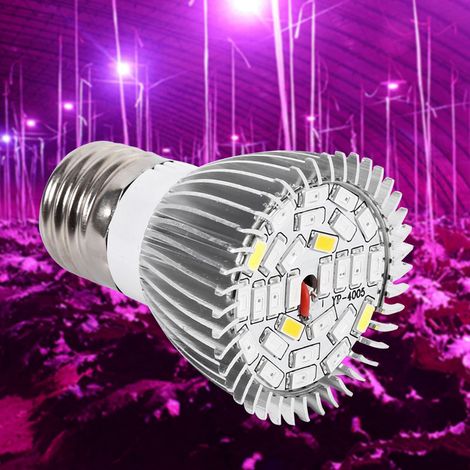 Ampoule LED E27 à spectre complet pour la culture hydroponique de plantes et fleurs. (1/5)