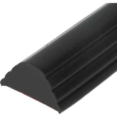 Barre de seuil de douche autocollante - En silicone pliable - Pour seuil de douche - Noir - 1,5 m (1/5)