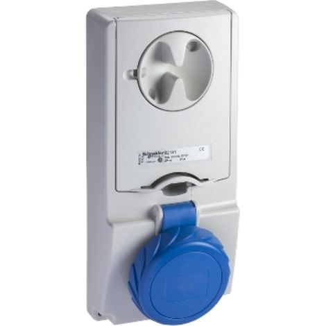Presa Incasso Interbloccata+Fusibile Ip65 2Pt 16A 220V ( Schneider Cod. 82181 ) (1/3)