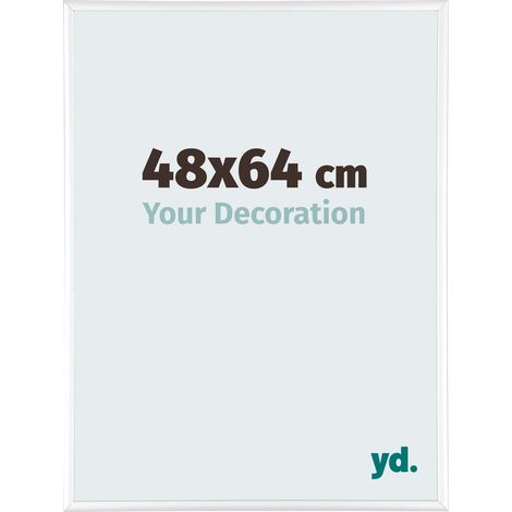 Cadre Puzzle 48x64 cm - Blanc Brillant - Aluminium - Kent. (1/5)