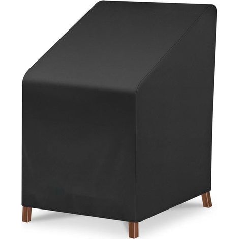 Stapelbare, wasserdichte Gartenstuhlhülle, 210D Oxford-Gewebe, winddichte und UV-beständige Outdoor-Stuhlhülle (65 x 65 x 80/120 cm) (1/5)