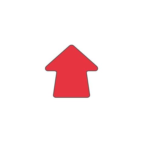 Marquage au sol - flèche - 10 pièces - Couleur: Rouge