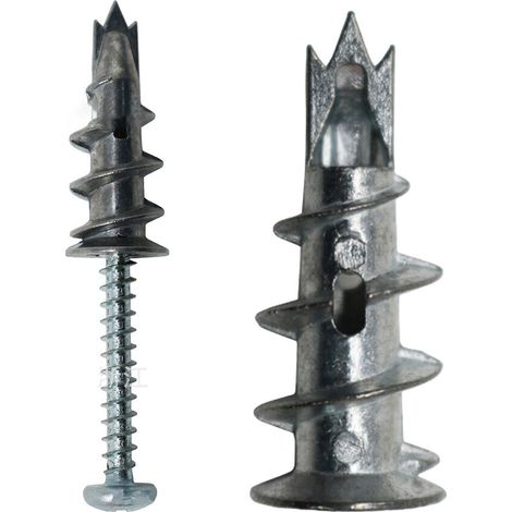 Anchor screw, zinc alloy, silver (1/5)