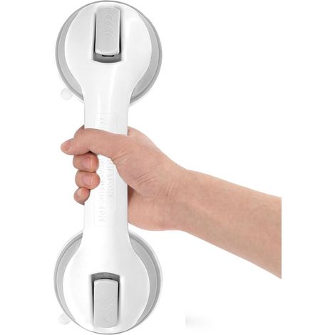 Poignée Ventouse, Barre d'appui Douche, 30 cm, 1 Pièce Poignée douche sécurité ventouse, antidérapant, sans perçage. Pour personnes âgées, handicapés, enfants (1/5)