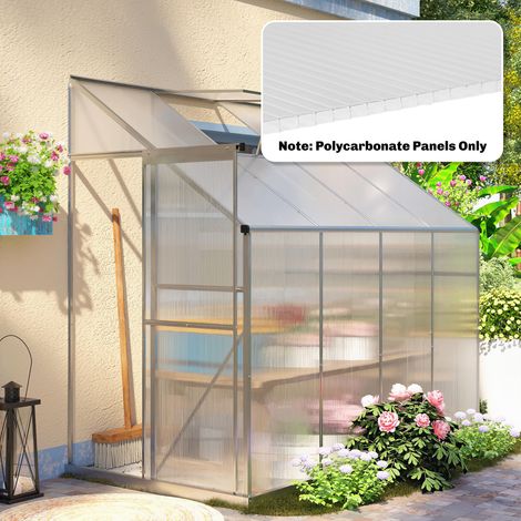 Lot 10 plaques Transparent alvéolaires polycarbonate 4 mm uv resistant double paroi 120x60 cm