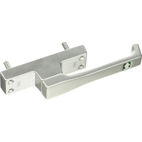 Porte Verrou flotté aufliegend Flèche, rectangulaire, gauche, Hub 23 mm, argent anodisé – 1 pièce (1/2)