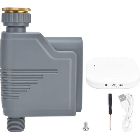 Programmeur d'arrosage WiFi intelligent avec atomisation, contrôle via application mobile, étanche IP66, pour jardin et pelouse, fonctionnement sur piles (1/5)