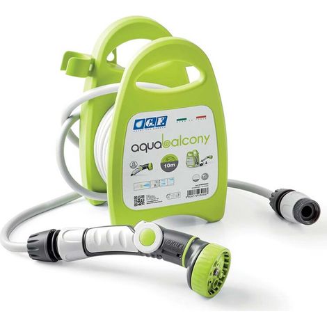 KIT SELLA PORTATUBO ACQUABALCONY LIME CON TUBO 10M (1/5)
