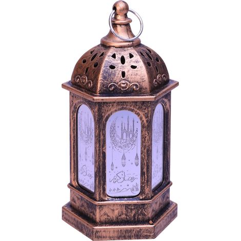 Lampe de table LED décorative pour la fête des lanternes du Ramadan, veilleuse électronique LED pour la décoration de la maison et l'Aïd Moubarak (1/5)