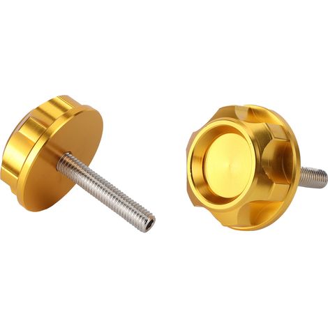 2 Stück Motorradlenker-CNC-Schraubstopfen aus Aluminiumlegierung, passend für Honda Z50J, Monkey, Dax, CT70, Z50R, 50, Gold (1/5)