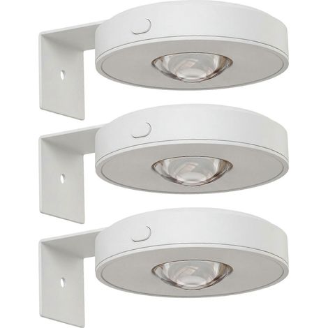 Lot de 3 lampes magnétiques rechargeables pour tableaux avec télécommande 3 modes de couleur - Blanc (1/5)