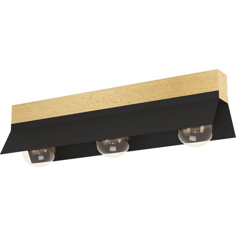 Luminaire plafonnier à 3 lampes, lampe de plafond au design (1/3)