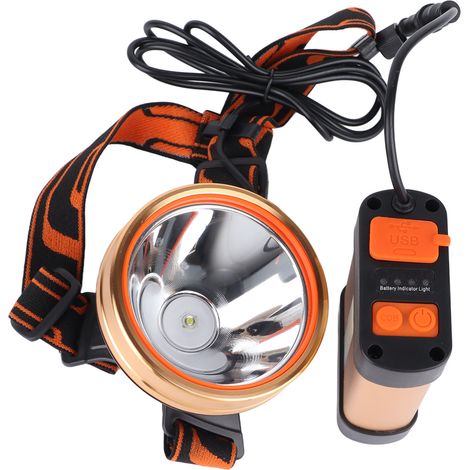 Superhelle, wiederaufladbare 1800-mAh-Lithium-Akku-Multifunktions-Stirnlampe für Outdoor-Arbeiten (1/5)
