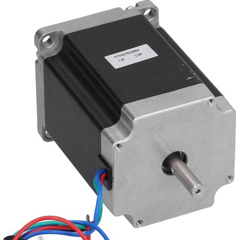 Moteur pas à pas 57HS7630B4 1.8NM 1.8° 24V 3A 72W double arbre, silencieux, pièces de transmission mécanique 4 fils (1/5)