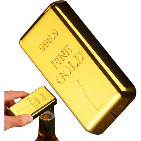 Ouvre canette en brique dorée Ouvre bote manuel et portable pour (1/5)